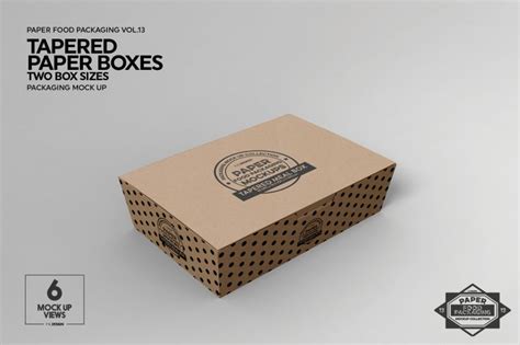 Vol 13: Paper Food Box Packaging Mockups By INC Design Studio ...