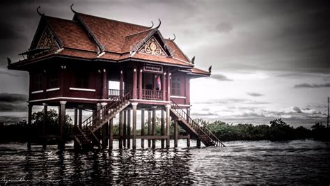 Four Traditional Cambodian House You found in the village