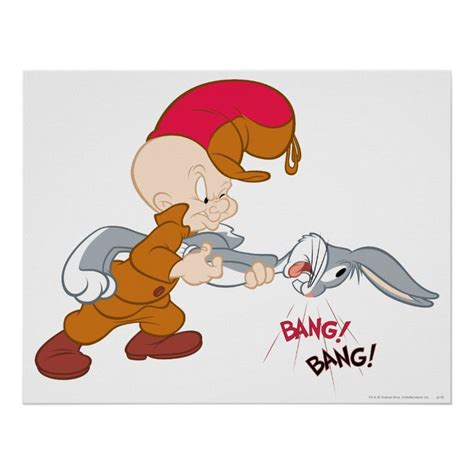 ELMER FUDD™ and BUGS BUNNY™ Poster | Zazzle