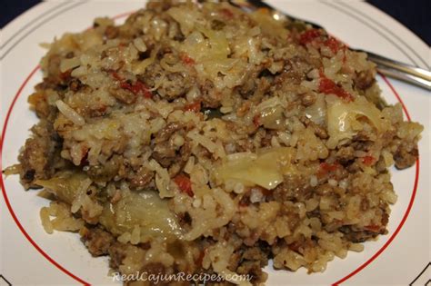 Cabbage, Meat and Rice Casserole (Rice Cooker) | RealCajunRecipes.com: la cuisine de maw maw