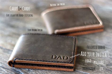 Leather Bifold Wallet [Personalized] [Custom Handmade to Order]