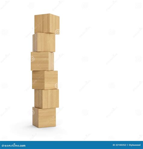 Stack Of Balanced Wooden Blocks Stock Photo | CartoonDealer.com #32100352