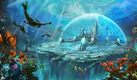 Atlantis, by Nolan N. Nasser : r/ImaginaryLandscapes