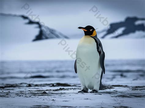 Monarch Of The Icy Realm Emperor Penguin In Antarctica Photo | JPG Free ...