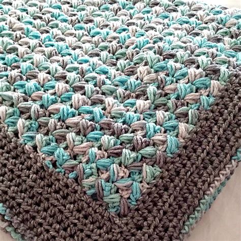 Zig Zag Puff Stitch Baby Blanket Featured on CrochetSquare.com Crochet Motifs, Baby Blanket ...