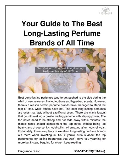 PPT - Your Guide to The Best Long-Lasting Perfume Brands of All Time ...