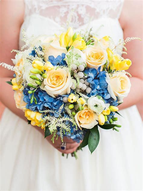 Yellow And Blue Bouquet