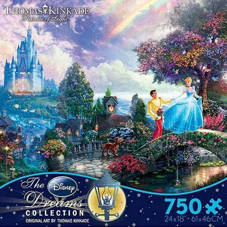 Ceaco - Thomas Kinkade - The Disney Collection - Cinderella Wishes Upon A Dream - 750 Piece ...