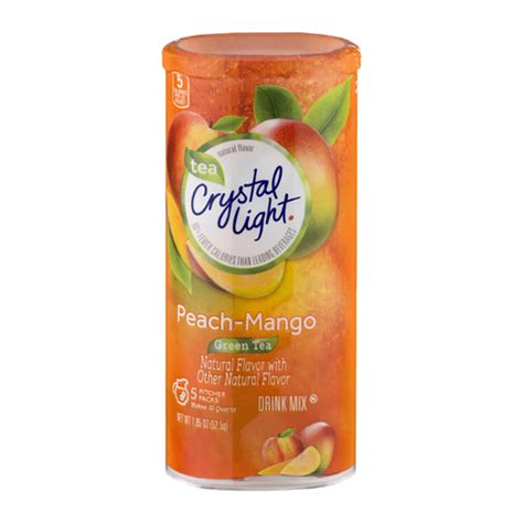 Crystal Light Peach Mango Green Tea Powdered Drink Mix (1.85 oz) from ...