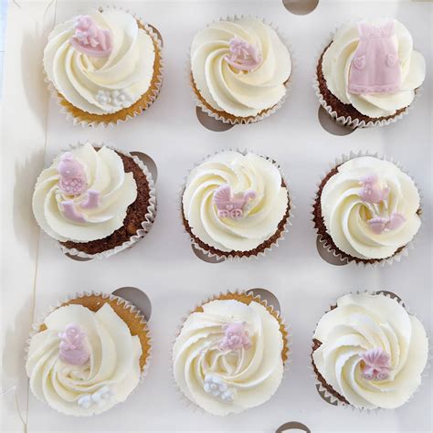 Baby Shower Cupcakes | The Enchanted Catering | Toppers | Herts