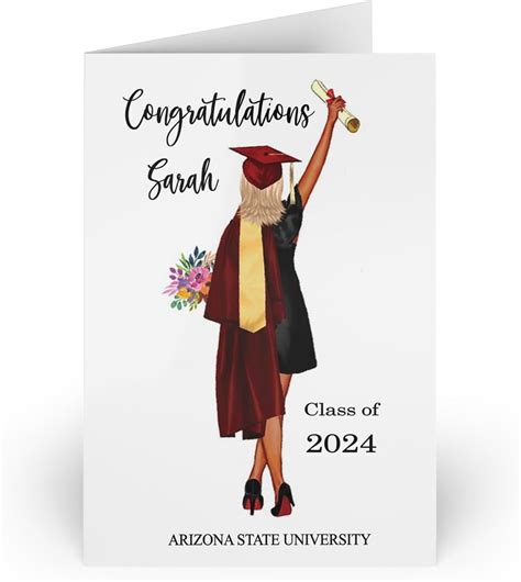 Amazon.com : LerpLomp Personalized Graduation 2024 Greeting Card ...