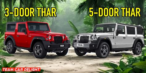 Mahindra Thar 3-Door vs 5-Door: What's the Difference between the two ...