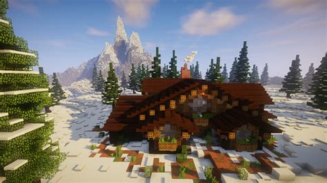 SNOWY FOREST CABIN !! (Minecraft Timelapse) + (WORLD DOWNLOAD) Minecraft Map