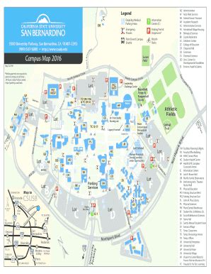 Csusb Map Pdf - Fill Online, Printable, Fillable, Blank | pdfFiller