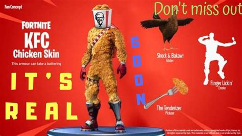 [NEW] Kentucky Fried Chicken Fortnite Skin concept!!!====》REAL《====seaso... | Fortnite, Concept ...