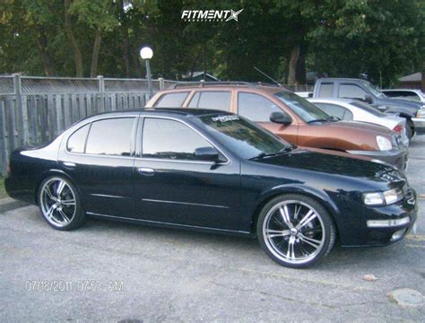 1995 Nissan Maxima GLE with 20x8 Konig Unknown and Nexen 225x35 on Air ...