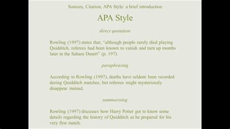 Sources, Citation, APA Style: A Brief Introduction - YouTube