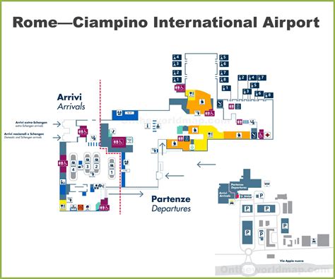 Rome International Airport Terminal Map