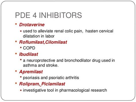 Phosphodiesterase inhibitors