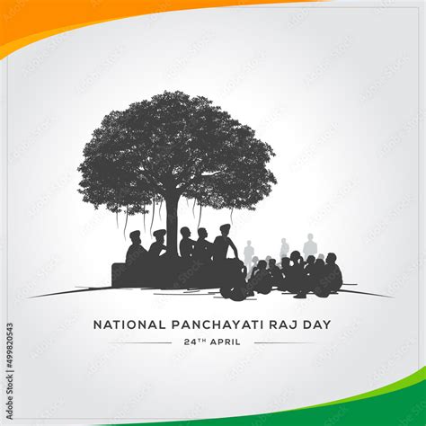 National Panchayati Raj Day Stock Vector | Adobe Stock