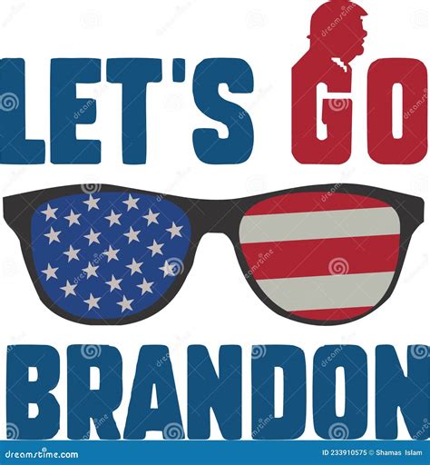 Lets Go Brandon US Flag Conservative Anti Liberal Anti Biden Logo ...