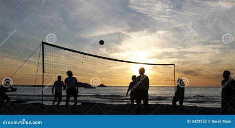 Beach volleyball sunset 1 stock photo. Image of africa - 3422982