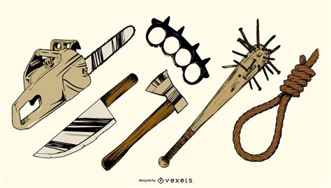 Murder Weapons Vector Graphics - Vector Download