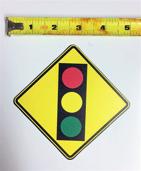 Traffic Signal Ahead Sign Traffic Light Stop Light Magnet | Etsy