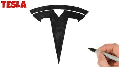 How to Draw Tesla Logo Easy - YouTube