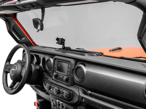 RedRock Jeep Gladiator Dash Mounted Phone Holder with Storage Compartment JG2668 (20-24 Jeep ...