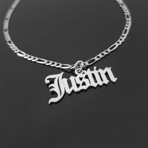 Personalized Men's Name Necklace Nameplate Boyfriend Gift Man Custom Pendant | eBay