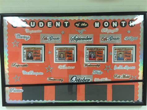 Student of the Month Bulletin Board | Student of the month, Middle school bulletin boards ...