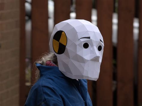 Crash Test Dummy Mask Pattern Papercraft DIY Download - Etsy UK