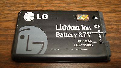 USED OEM LG 3.7V Battery Model LGIP-530B FOR LG VX8360/ VX8350/ VX5500 ...