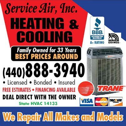 Clip money-saving COUPONS from Service Air Inc. Heating & Cooling in the latest issue of # ...