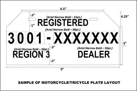 Printable Temporary Plate Number Template - Free Templates Printable