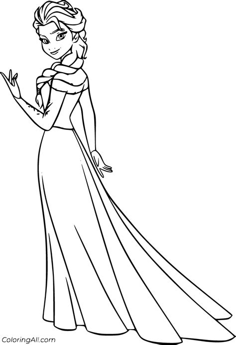 Elsa Coloring Pages (42 Free Printables) - ColoringAll