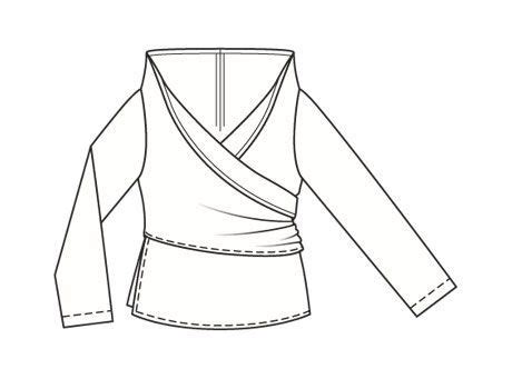 Блуза - выкройка № 132 A из журнала 5/2007 Burda – выкройки блузок на ...