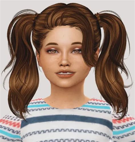 Sims 4 Hairs ~ Simiracle: Newsea`s Guilty Romance Hair retextured