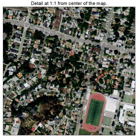 Aerial Photography Map of South Pasadena, CA California