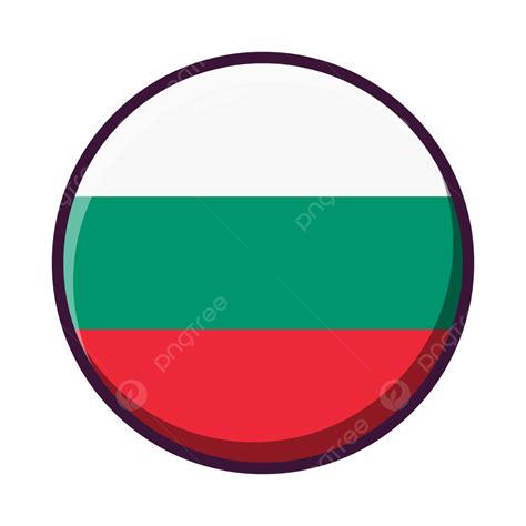 Round Country Flag Bulgaria, Round, Flag, Bulgaria PNG and Vector with ...