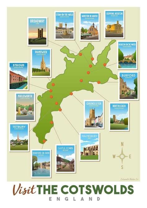 Cotswolds Map - Interactive map of the Cotswolds | Cotswolds map, Cotswolds england, Cotswolds