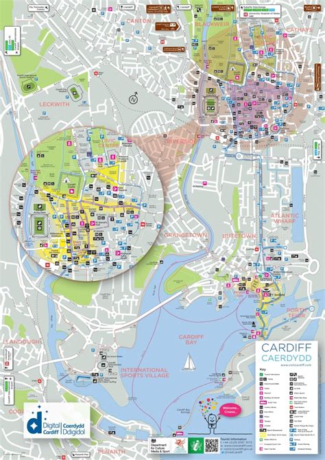 Cardiff Tourist Map - Printable Map Of Cardiff - Printable Maps