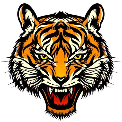 Premium Vector | Tiger head illustration