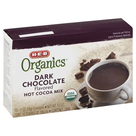 H-E-B Organics Dark Chocolate Hot Cocoa Mix - Shop Cocoa at H-E-B