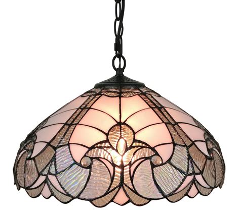 Amora Lighting AM297HL16 Tiffany Style White Hanging Lamp 16 Inches Wide - Walmart.com