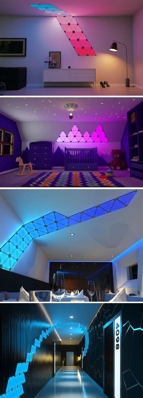 The avant-garde wall lights that you can control with your smart phone giving you over 16.7 ...