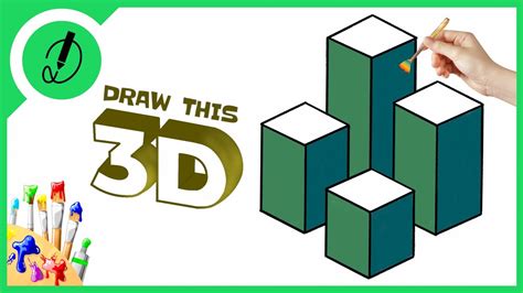 how to draw 3D step by step | very easy | with dimension #3D #shorts #drawing #art - YouTube