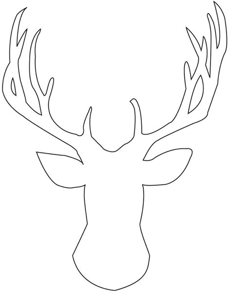 Deer Head Outline - Cliparts.co