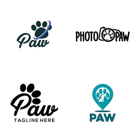 Premium Vector | Paw logo vector art